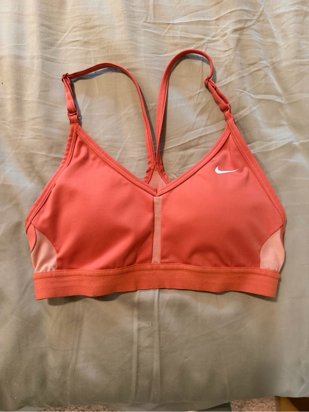 Nike Coral/Pink Strappy Sports Bra